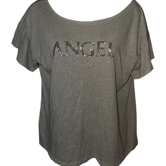 Victoria's Secret Sequin Angel Short Sleeve Top - Picture 1 of 3